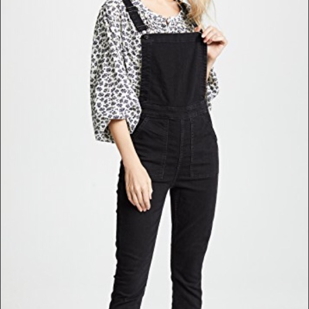 Black Madewell Skinny Overalls, Size XS